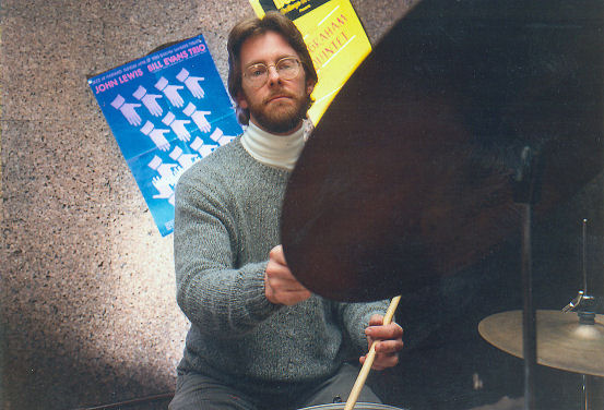 Gil demonstrating during some of his drumming lessons